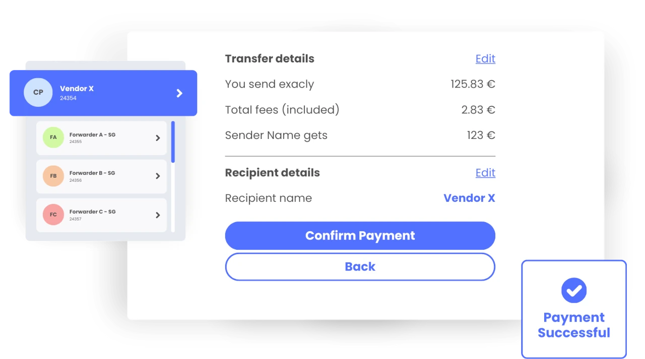 Pay all your logistics providers on one platform